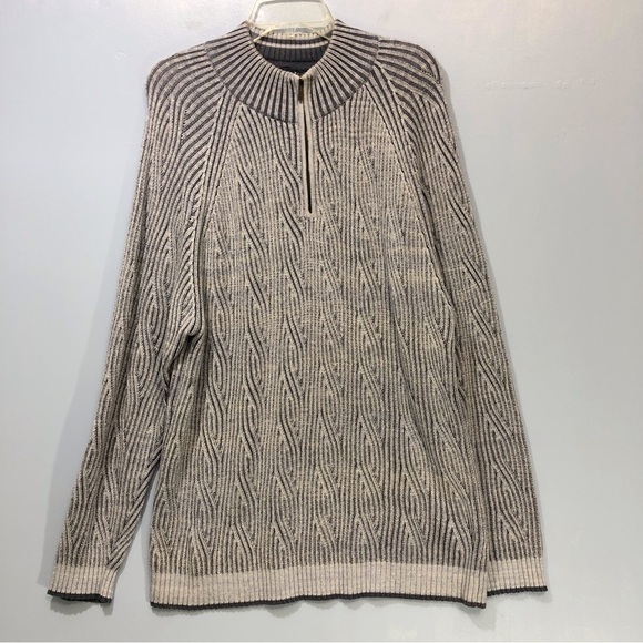 Tommy Bahama Quarter Zip Pullover Sweater - Picture 1 of 4
